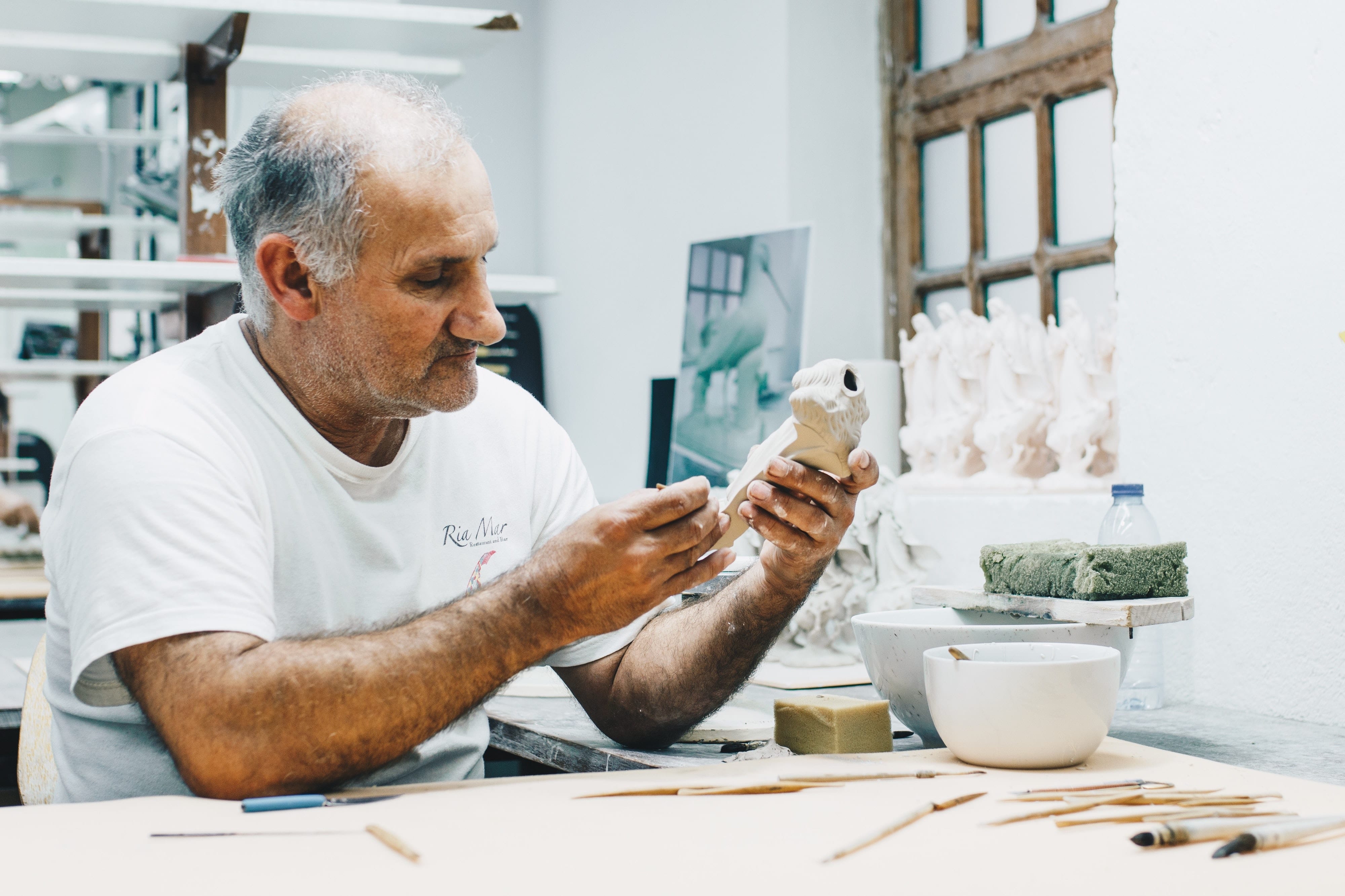 Mathieu C. – im Atelier (Symbolbild)