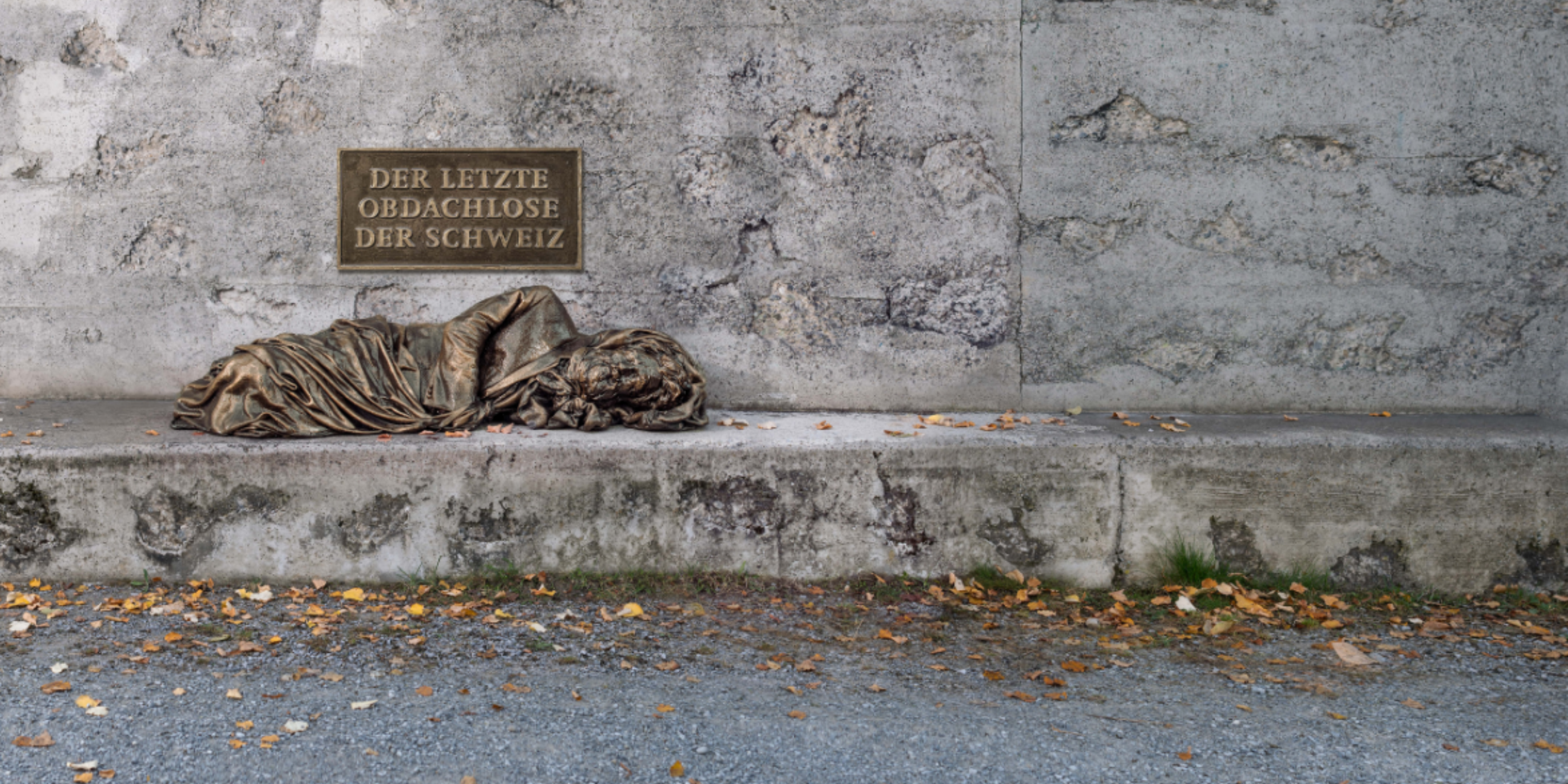 Kampagnenbild Heilsarmee « Der letzte Obdachlose der Schweiz ».
