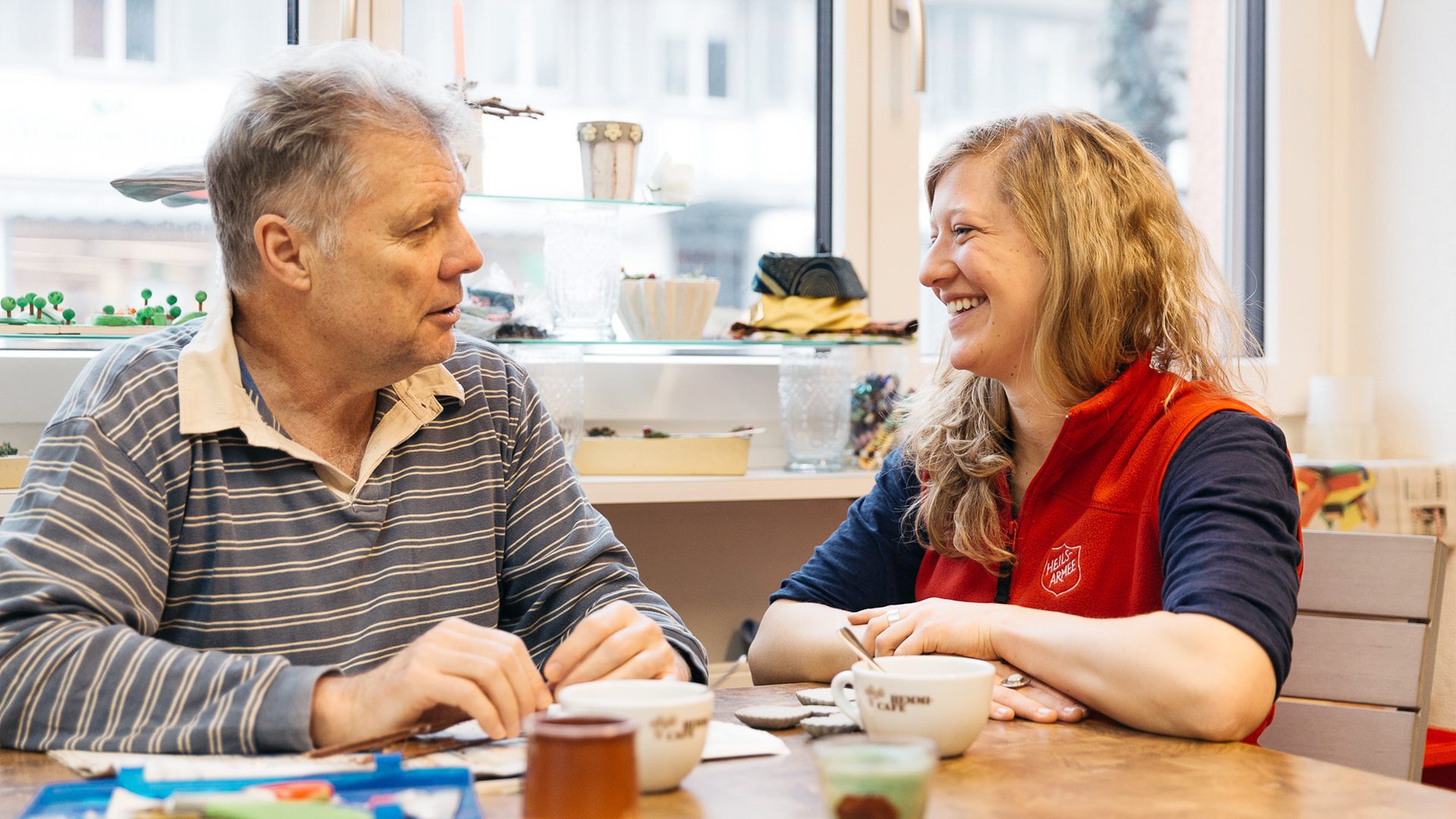 Franz K., Bewohner Hertihus, Bülach, Gespräch mit einer Betreuerin