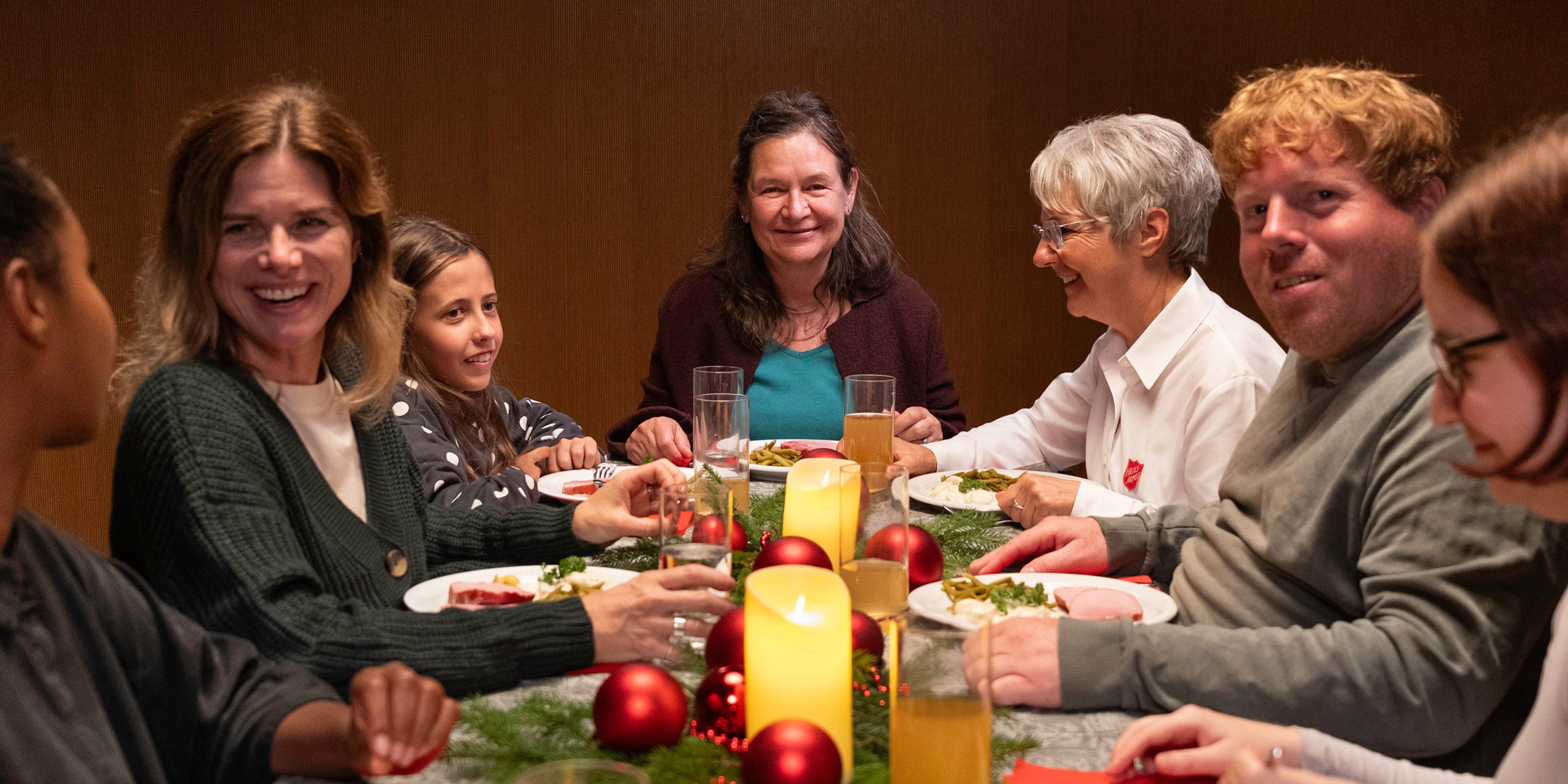 Weihnachtsfest der Heilsarmee für Bedürftige und Einsame