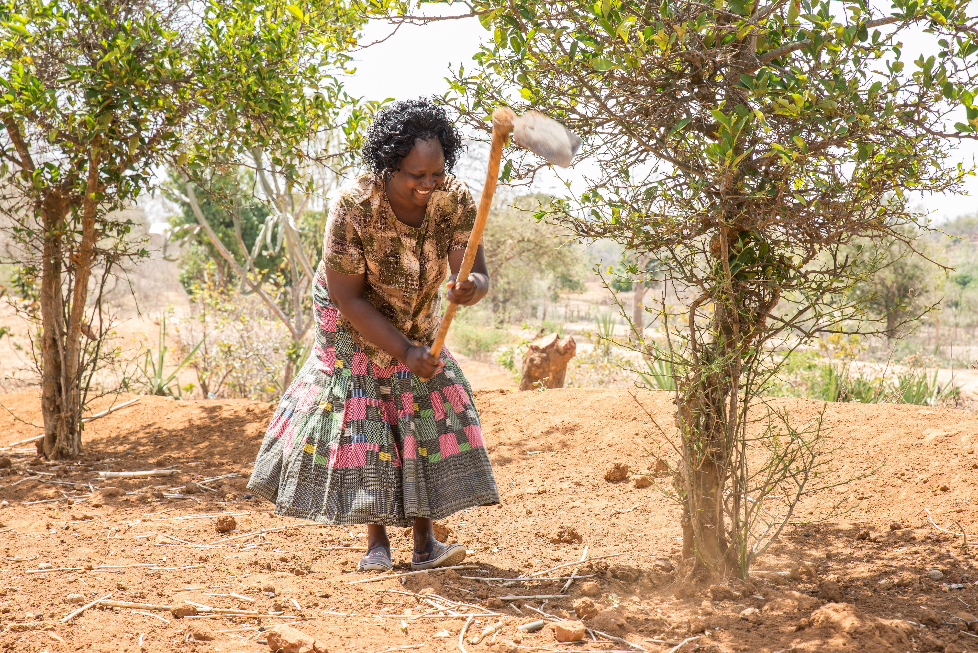 Florencediggingintheshamba